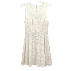 Francesca’s small  white lace dress